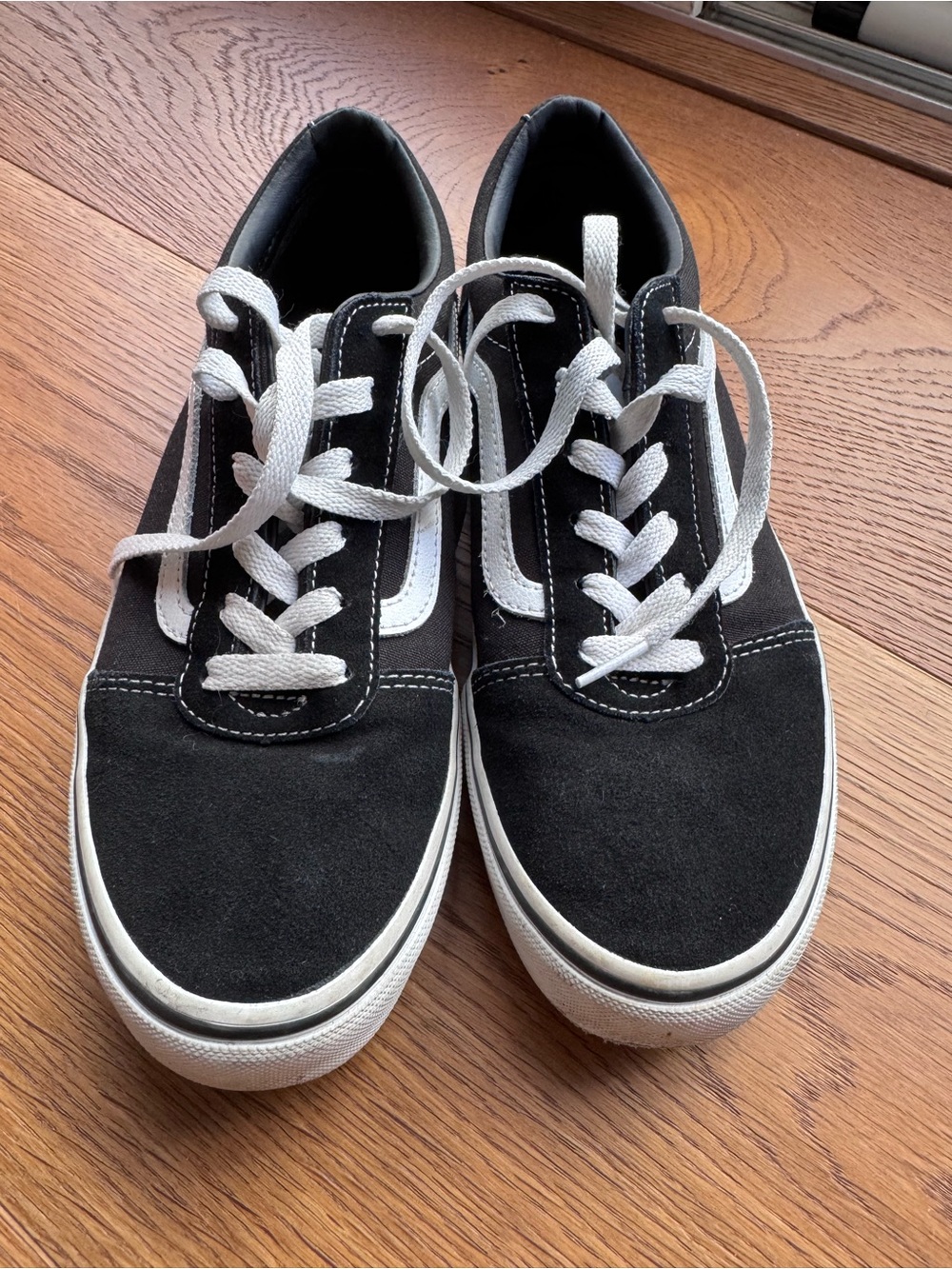 Classic Vans Black Suede Low-Top Sneakers